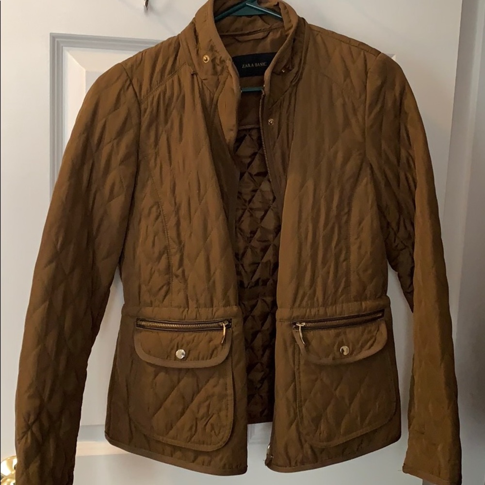 Like New Zara quilted fall jacket